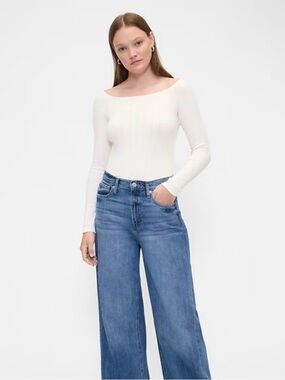 Gap Ribbed Boatneck Top